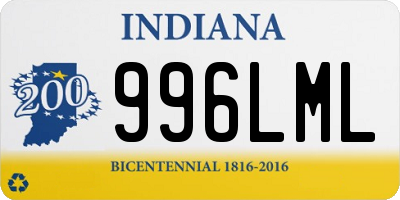 IN license plate 996LML