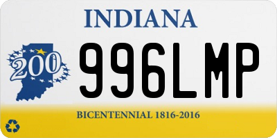 IN license plate 996LMP