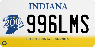 IN license plate 996LMS