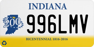 IN license plate 996LMV