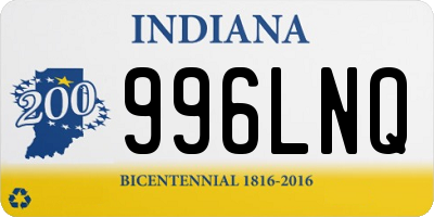 IN license plate 996LNQ