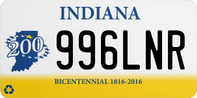 IN license plate 996LNR