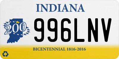 IN license plate 996LNV