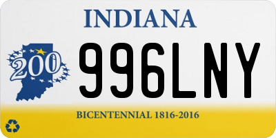 IN license plate 996LNY