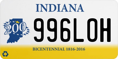 IN license plate 996LOH