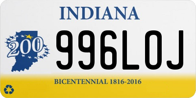 IN license plate 996LOJ