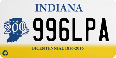 IN license plate 996LPA