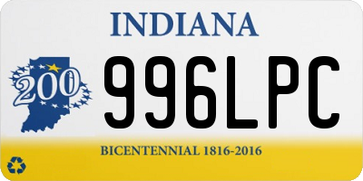 IN license plate 996LPC