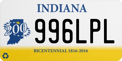 IN license plate 996LPL