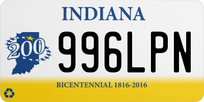 IN license plate 996LPN