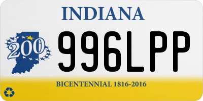 IN license plate 996LPP