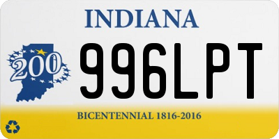 IN license plate 996LPT