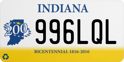 IN license plate 996LQL