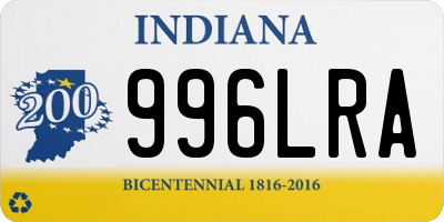 IN license plate 996LRA