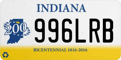 IN license plate 996LRB