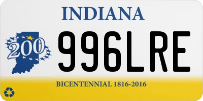 IN license plate 996LRE