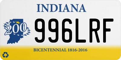 IN license plate 996LRF