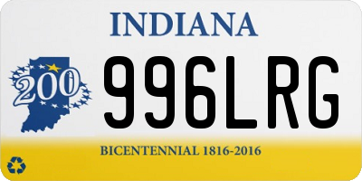 IN license plate 996LRG