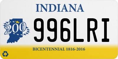 IN license plate 996LRI