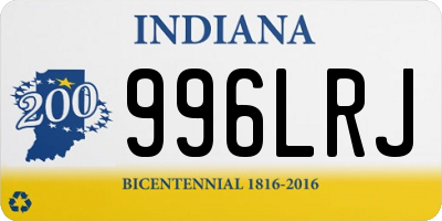 IN license plate 996LRJ