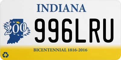IN license plate 996LRU