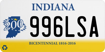 IN license plate 996LSA