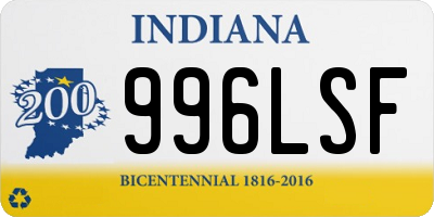 IN license plate 996LSF