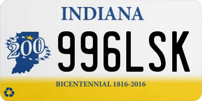 IN license plate 996LSK