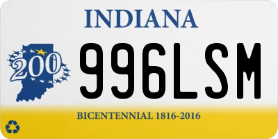 IN license plate 996LSM