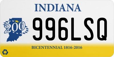 IN license plate 996LSQ