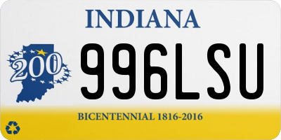 IN license plate 996LSU
