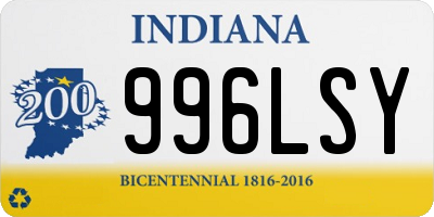 IN license plate 996LSY