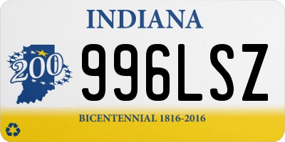 IN license plate 996LSZ