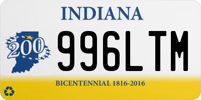 IN license plate 996LTM