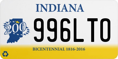 IN license plate 996LTO