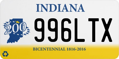 IN license plate 996LTX