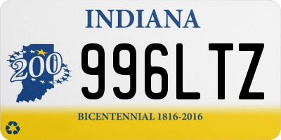 IN license plate 996LTZ