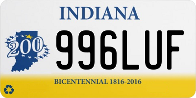 IN license plate 996LUF