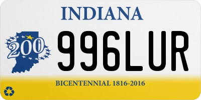 IN license plate 996LUR