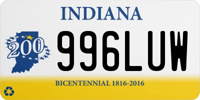 IN license plate 996LUW