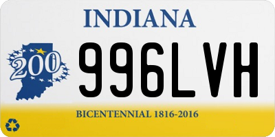 IN license plate 996LVH