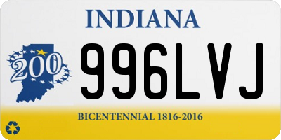 IN license plate 996LVJ