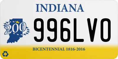 IN license plate 996LVO