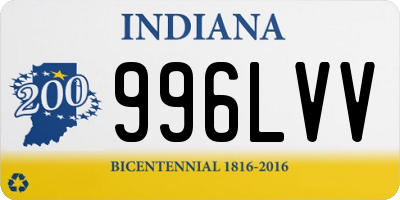 IN license plate 996LVV