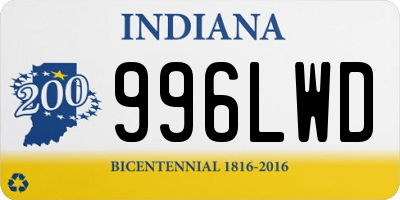 IN license plate 996LWD