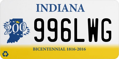 IN license plate 996LWG