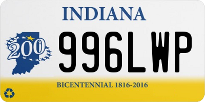 IN license plate 996LWP