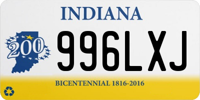 IN license plate 996LXJ