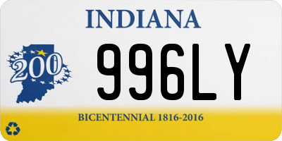 IN license plate 996LY