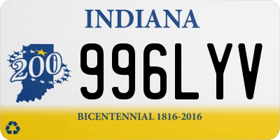 IN license plate 996LYV